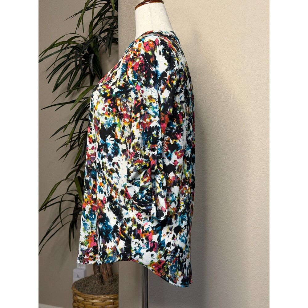 Colorful Abstract Floral Tunic - Picture 5 of 11